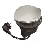 INCARA: DISQ 80 - 2P+Z / USB A+C Z POKRYWĄ - 2,0 M-CZARNY