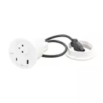 INCARA: DISQ 80 - 2P+Z / USB A+C - 0,5 M WIELAND-BIAŁY