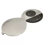INCARA: DISQ 80 - 2P+Z / USB A+C Z POKRYWĄ - 0,5 M WIELAND-CZARNY