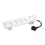 INCARA: ONDESK - 4X2P+Z/ŁĄCZNIK-PRZEWÓD 2 METRY- BIAŁY