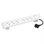 INCARA: ONDESK - 6X2P+Z/ŁĄCZNIK-PRZEWÓD 2 METRY- BIAŁY