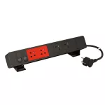 INCARA: ONDESK - (2+2C)X2P+Z/2XRJ-PRZEWÓD 2 METRY- CZARNY