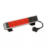 INCARA: ONDESK - (4C)X2P+Z/ŁĄCZNIK-PRZEWÓD 2 METRY- ALUMINIUM/CZARNY