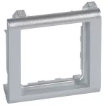 MOSAIC UCHWYT DO WĄSKICH ŚCIANEK - 2 MODUŁ ALUMINIUM DO NR. REF. 0800 11, Legrand