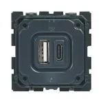 CELIANE - Gniazdo zasilające 2 x USB 5 V - 2400 mA Typ-A + Typ-C, Legrand