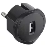 MINI ŁADOWARKA WTYCZKOWA USB - CZARNA, Legrand