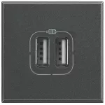 AX:ŁAD.2xUSB 2,4A/5V= 2M ANT, Bticino