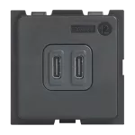LIVING NOW - ŁADOWARKA 2XUSB C - 2 MODUŁY, Bticino