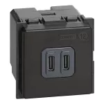 LIVING NOW - ŁADOWARKA 2XUSB C - 2 MODUŁY, Bticino