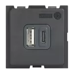 LIVING NOW - ŁADOWARKA USB A+C - 2 MODUŁY, Bticino