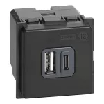 LIVING NOW - ŁADOWARKA USB A+C - 2 MODUŁY, Bticino