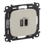 VALUR:K ŁADOWAR 2XUSB A+C 3A, Legrand