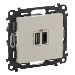 VALIF:K ŁADOWAR 2XUSB A+C 3A, Legrand