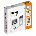 Zestaw 1-rodzinny z wideodomofonem Classe 100 Smart Wi-Fi z panelem Linia 3000 w kolorze aluminium, Bticino