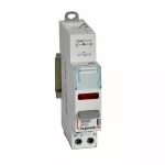 ŁĄCZNIK PRZYCISKOWY MONOSTABILNY 1NO Z LAMPKĄ CZERWONĄ LED 12/48V, Legrand