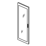 DRZWI PROFILOWANE TRANSPARENTNE 1800 X 725, Legrand