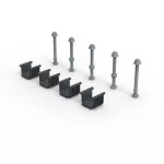 XL3S ZESTAW ADAPTERÓW DO SZYN AL 1600A, Legrand