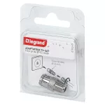 ADAPTER DOPASOWUJĄCY, 1 WTYK ŻEŃSKI Ø9,52 MM DO ZŁĄCZA ŻEŃSKIEGO ''F'', Legrand