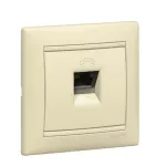 VALENA GNIAZDO TELEFONICZNE 1XRJ45 (4 STYKI) KREM, Legrand