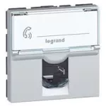 M45: 2M 1XRJ45 KAT. 6A UTP ALU, Legrand