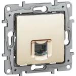 NILOE - GNIAZDO 1XRJ45 KAT. 6 UTP KREMOWE, Legrand
