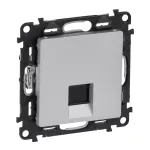 VALENA LIFE GNIAZDO 1 x RJ 45 kat. 6 UTP ALUMINIUM, Legrand
