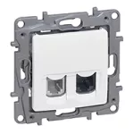 NILOE/NILOE SELECTION - GNIAZDO RJ12+RJ45 KAT. 5E UTP BIAŁE, Legrand
