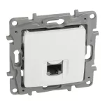 NILOE/NILOE SELECTION - GNIAZDO POJEDYNCZE RJ45 KAT 5 UTP BIAŁE, Legrand