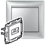VALENA - GNIAZDO 2XRJ45 KAT.6 FTP ALUMINIUM, Legrand