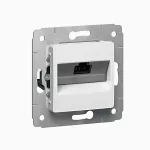 CARIVA GNIAZDO 1XRJ45 KAT.6 UTP BIAŁE, Legrand