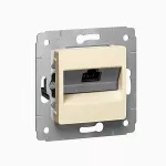 CARIVA GNIAZDO 1XRJ45 CAT6 UTP KREMOWE, Legrand