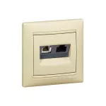 VALENA GNIAZDO TELEINFORMATYCZNE 1XRJ11+1XRJ45 KAT.6 UTP, Legrand