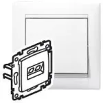 VALENA - GNIAZDO RJ 45 KAT. 5E UTP BIAŁE, Legrand