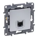 NILOE SELECTION - GNIAZDO RJ 45 KAT. 5 UTP ALUMINIUM, Legrand