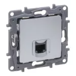 NILOE SELECTION - GNIAZDO RJ 45 KAT. 6 UTP ALUMINIUM, Legrand
