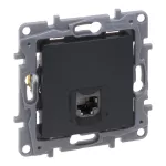NILOE SELECTION - GNIADZO RJ 45 KAT. 6 STP ANTRACYT, Legrand