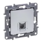 NILOE SELECTION - GNIAZDO RJ 11 ALUMINIUM, Legrand
