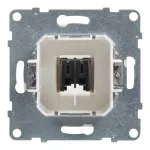 SUNO - Gniazdo głośnikowe pojedyncze, Biały, Legrand