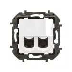 NOWE NILOE - GNIAZDO 2 X RJ45 KAT. 5E UTP BIAŁE