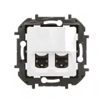 NOWE NILOE - GNIAZDO 2 X RJ45 KAT. 6 FTP BIAŁE