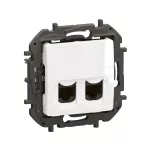 NOWE NILOE - GNIAZDO 2 X RJ45 KAT. 6A UTP BIAŁE