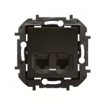 NOWE NILOE - GNIAZDO 2 X RJ45 KAT. 5E UTP CZARNE