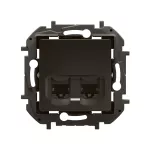 NOWE NILOE - GNIAZDO 2 X RJ45 KAT. 6 STP CZARNE