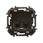 NOWE NILOE - GNIAZDO 2 X RJ45 KAT. 6A STP CZARNE