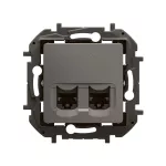 NOWE NILOE - GNIAZDO 2 X RJ45 KAT. 6 FTP STALOWE