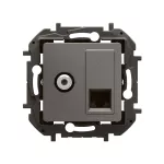 NOWE NILOE- GNIAZDO TV TYP "F" + GNIAZDO RJ 45 KAT. 6 UTP STALOWE