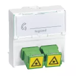 LCS GNIAZDO Z PRZELOTEM ŚWIATŁOWODOWYM 2 X SC/APC, Legrand