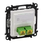 VALENA LIFE GNIAZDO ŚWIATŁOWODOWE 2 x SC / APC BIAŁE, Legrand