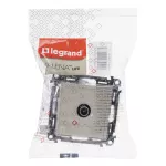 VALENA LIFE GNIAZDO TV PRZELOTOWE KREMOWE, Legrand