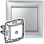 VALENA - GNIAZDO KOŃCOWE TV 2400 MHZ, 1.5 DB ALUMINIUM, Legrand